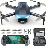 GPS Drone with Camera for Adults 4K Foldable RC Quadcopter Brushless Motor Auto Return Waypoint Flight Follow Me Ge (New)