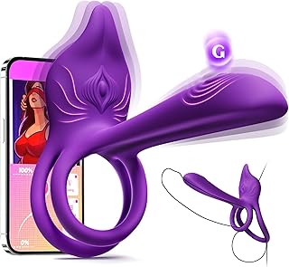 71h1Tg-nZnL._AC_UL320_ MOOLIGIRL Vibrating Cock Ring Couples Toys Dual Ring Fox-Shaped Clitoral Stimulator 4.6in G Spot Vi (New) - Image 1