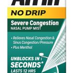 Afrin No Drip Severe Congestion Nasal Spray Twin Pack Non-Drowsy Fast-Acting Nasal Decongestant for Nasal Congestion and (New)