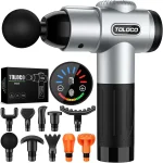 TOLOCO Massage Gun Muscle Massage Gun Deep Tissue for Athletes with 10 Massage Heads Electric Percussion Massager for An (New)