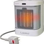 Lasko 8" Ceramic Bathroom Space Heater ALCI Safety Plug White CD08200 1500W Timer 2 Heat Modes Discrete Displa (New)