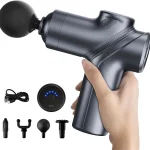 LEERCON Massage Gun Deep Tissue Mini Muscle Massager for Pain Relief Blue Small Portable Handheld Massager Gun Back an (New)