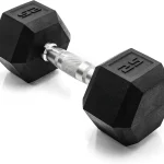 CAP Barbell 25 LB Coated Hex Dumbbell Weight New Edition Replacement or set-expansion option Anti-roll stability Unil (New)