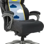Serta Big and Tall Executive Home Office Chair with Lumbar Support Leather Jackson 350lb Capacity Wide Seat Cushion (New)