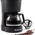 Elite Gourmet EHC4128 Automatic 4-Cup Drip Coffee Maker Black Glass carafe Pause N Serve reusable filter On/Off swit (New)