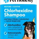 Pet Honesty Chlorhexidine Dog Shampoo Itchy Skin Relief Anti-Itch 16oz Anti-itch dog &amp cat shampoo chlorhexidine soot (New)