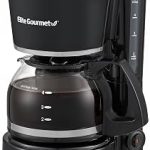 Elite Gourmet 5-Cup Drip Coffee Maker Pause Serve Reusable Filter Glass Carafe Water Level Indicator Swing-Out Bas (New)