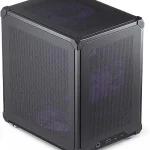 JONSBO C6 Black Mini MATX Mesh PC CaseSimple Compact Desktop Micro ATX ChassisUpper Cover/Side Panel Tool-Free Open pc c (New)