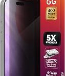 ZAGG Privacy XTR Screen Protector for iPhone 17 Pro 4-Way Privacy Full-Screen Filter 5X Stronger Fingerprint-Resistant (New)