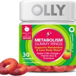 OLLY Metabolism Gummy Rings Cellular Energy Supplement* ACV - 30 Count Active Support Apple Cider Vinegar Vitamin B (New)