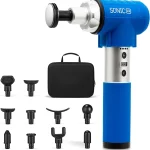 Lifepro Sonic LX Percussion Massage Gun Deep Tissue with Heat &amp 10 Heads 9 Speeds 131Â°F Heated Tip Carry Case USB-C (New)