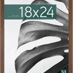 MCS Studio Gallery Poster Frame 18x24 Walnut Woodgrain Studio Gallery Poster Frame For Photos &amp Art Prints 18x24 Inc (New)