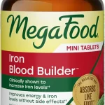 MegaFood Blood Builder Iron Supplement Energy Support 72 Mini Tablets Clinically Shown to Increase Iron Levels Without (New)
