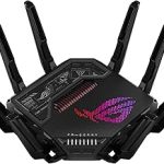 ASUS ROG Rapture GT-BE98 Pro WiFi 7 Gaming Router Quad-Band 30Gbps Mesh Coverage up to 3500 Sq. Ft. 10G Port x2 (New)