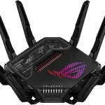 ASUS ROG Rapture GT-BE98 Pro WiFi 7 Gaming Router - Quad-Band 30Gbps Mesh Coverage up to 3500 Sq Ft 10G Port x2 (New)