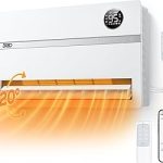 DREO Smart Wall Heater 1500W Space Heater for Bedroom White ALCI Plug 120° OscillationECO Remote Adjustable Thermo (New)