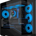 LIAN LI Vector V100 MINI Micro-ATX PC Case Black 4 ARGB Fans V100RMIX Pre-install 4 x 120mm ARGB PWM fans compact c (New)