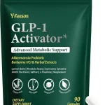 GLP-1 Weight Management Appetite Control with Berberine 90 Caps 45-Day Vegan Gluten-Free Capsules for Appetite &amp Crav (New)