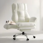 Big and Tall Office Chair Flip Armrests for Pets &amp Cross Legged Sitting Executive Ergonomic Computer Gaming Chair with (New)