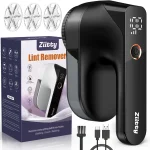 Fabric Shaver - Ziitty Lint Remover for Clothes Sweater Defuzzer with LCD 3-Speeds 6-Blade Type-C Rechargeable - Remo (New)