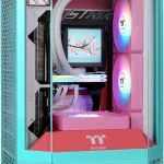 Thermaltake Tower 250 mITX Mini Tower 2x120mm CT Fans Included 360mm Radiator Support 360mm GPU Clearance Dual Chambe (New)