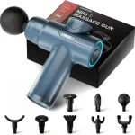 LEERCON Massage Gun Deep Tissue Handheld Muscle Massager for Pain Relief Electric Massager Gun with 6 Speeds 8 Heads Sma (New)