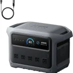 Anker SOLIX C1000 Gen 2 Portable Power Station with Car Charging Cable 2000W Solar Generator with 1024Wh LiFePO4 Batte (New)