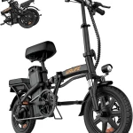 URLIFE Folding Electric Bike for Adults 14&quot Portable ebikes 20-40 Mile Long Range Commuter Bike 500W Peak Motor 20MPH (New)