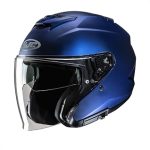 HJC i31 Solid Open Face Motorcycle Helmet DOT Approved Semi Flat Metallic Blue Large (New)