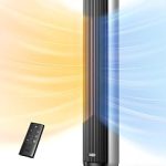 DREO 42" Space Heater Large Room 25dB Heater and Fan Combo with Remote 17 Levels 6 Modes 120° Oscillation 12H Timer (New)