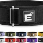 Element 26 Self-Locking Weight Lifting Belt 4 Back Support for Gym Powerlifting Body Building Cross Training Men W (New)