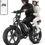 Electric Bike for Adults48V Removable Battery Retro Ebike28MPH Top Speed Peak 2000W Motor20&quotx4&quot Fat TiresRange 65/12 (New)