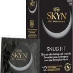 SKYN Snug Fit Condoms 12 Count Lubricated Latex-Free Condoms Skin-on-Skin Feeling with Closer Fit (New)