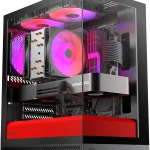 Okinos Aqua UNO Micro ATX Case No Radiator Support Max GPU Length 309mm Quick-Release Panoramic Tempered Glass 3x120mm (New)