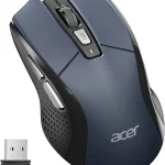 Acer Wireless Mouse for Laptop 24GHz Computer Mouse 5 Adjustable 4000 DPI Office Cordless USB Mice with USBA Receiver (New)
