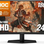 AOC 24 Inch Curved Gaming Monitor FHD 1080P 180Hz VA 05ms HDR C24G42E 1920x1080 Computer Monitor 05ms Adaptive-Syn (New)