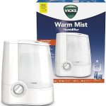 Vicks Warm Mist Humidifier for Medium to Large Rooms 1 Gal Tank Filter-free humidifier supports easier breathing at nig (New)