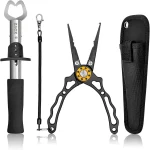 Sponsored Ad - ZACX Fish Lip Gripper Pliers - Upgraded Muti-Function Hook Remover and Split Ring Pliers for Fly Fishing I (New)
