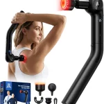 BOB AND BRAD L7 Ultra Massage Gun with Heat Red Light &amp Extension Handle 2-in-1 Massager Gun with Adjustable Angles De (New)