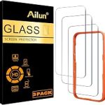 Ailun Screen Protector for iPhone 16 Pro Max 3 Pack Tempered Glass 6.9 inch Installation Frame Sensor Protection Dy (New)