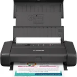 Canon PIXMA TR160 Color Wireless Portable Printer 50-Sheet Paper Tray &amp 144&quot Display Lightweight &amp Compact - Print On- (New)