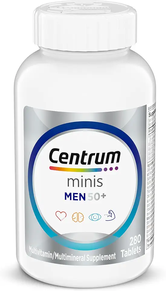 71sQd3lRFJL._AC_UL960_FMwebp_QL65_ Centrum Minis Silver Men's Multivitamin for Men 50 and Over 280 Tablets Contains Vitamins D3 E B6 and B12 Gluten Fr (New) - Image 1