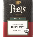Peet's Coffee Ground Coffee Dark Roast Organic French Roast 18 Ounces (New)