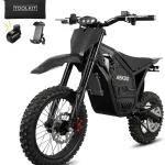 ABKDO Electric Dirt Bike for Teens Adults 4000W Motor 48V Batteryï¼Œ45MPH 230Nm14&quot /12&quot Tires Off-Road E-Motorcycle Fu (New)