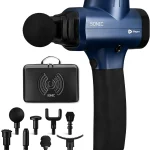 LifePro Sonic Massage Gun Percussion Muscle Massager 8 Heads &amp 5 Speeds Up to 6-Hr Runtime Deep Tissue Massage Gun for (New)