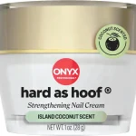Onyx Professional Hard as Hoof Nail Strengthening Cream Island Coconut 1oz Made in USA Nail Growth and Conditioning Cu (New)