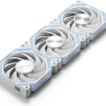 darkFlash INF34 120MM PC Case Fan Daisy-ChainForward White Up to 2000RPM Cooling 4-Pin PWM ARGB CPU Cooling Comput (New)