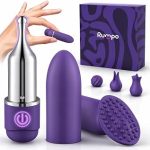 Mini Bullet Kit with 5 Attachments Clitoral s Toys Next Gen With 10 Powerful Vibration Mo (New)
