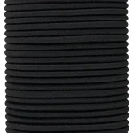 Goody Ouchless Elastic Hair Ties 30 Ct Black 4MM Rubber Bands Pain-Free Hair Styling Accessories for Women &amp Men Ma (New)