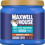 Maxwell House Ground Coffee Half Caff Original Medium Roast 256 oz Half Caff Medium Roast Coffee Smooth &amp Rich Ful (New)